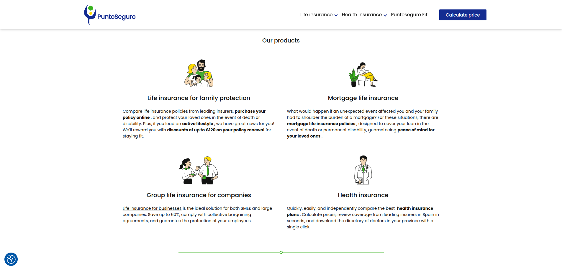 PuntoSeguro insurance screen three