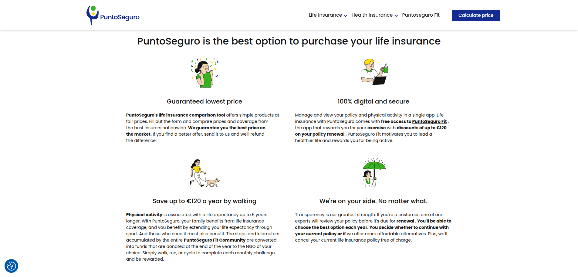 PuntoSeguro insurance screen four