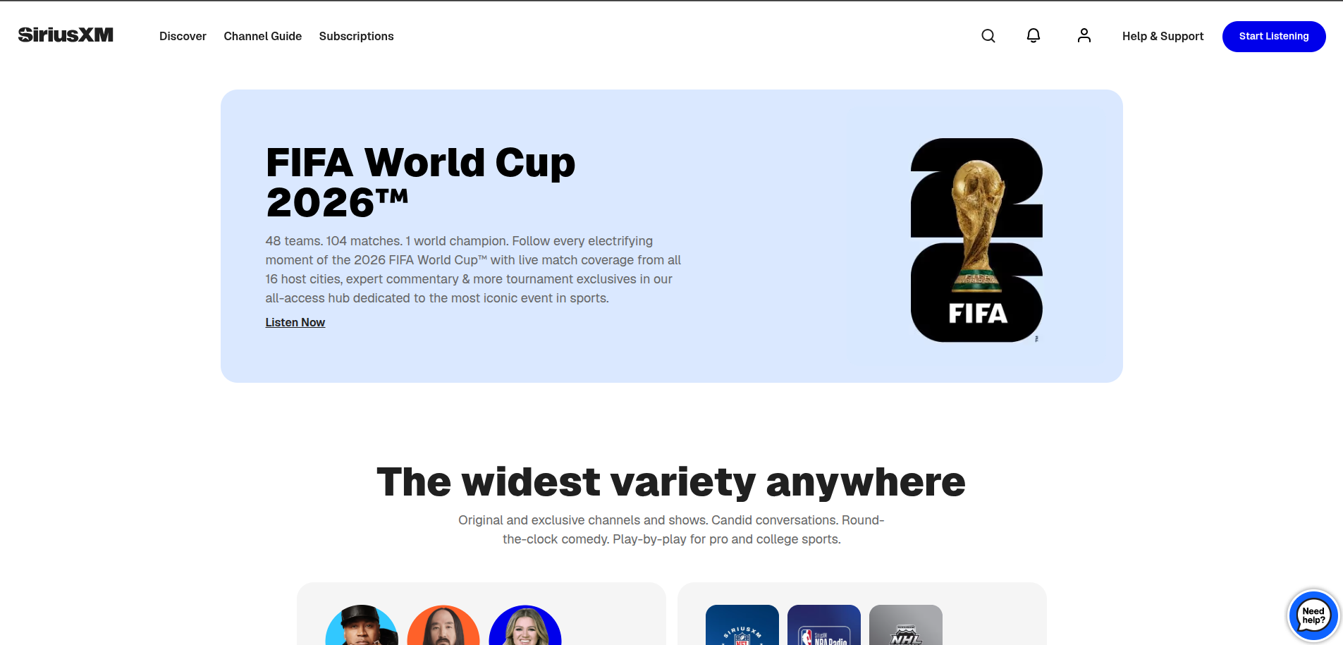 Sirux FIFA World Cup feature screen